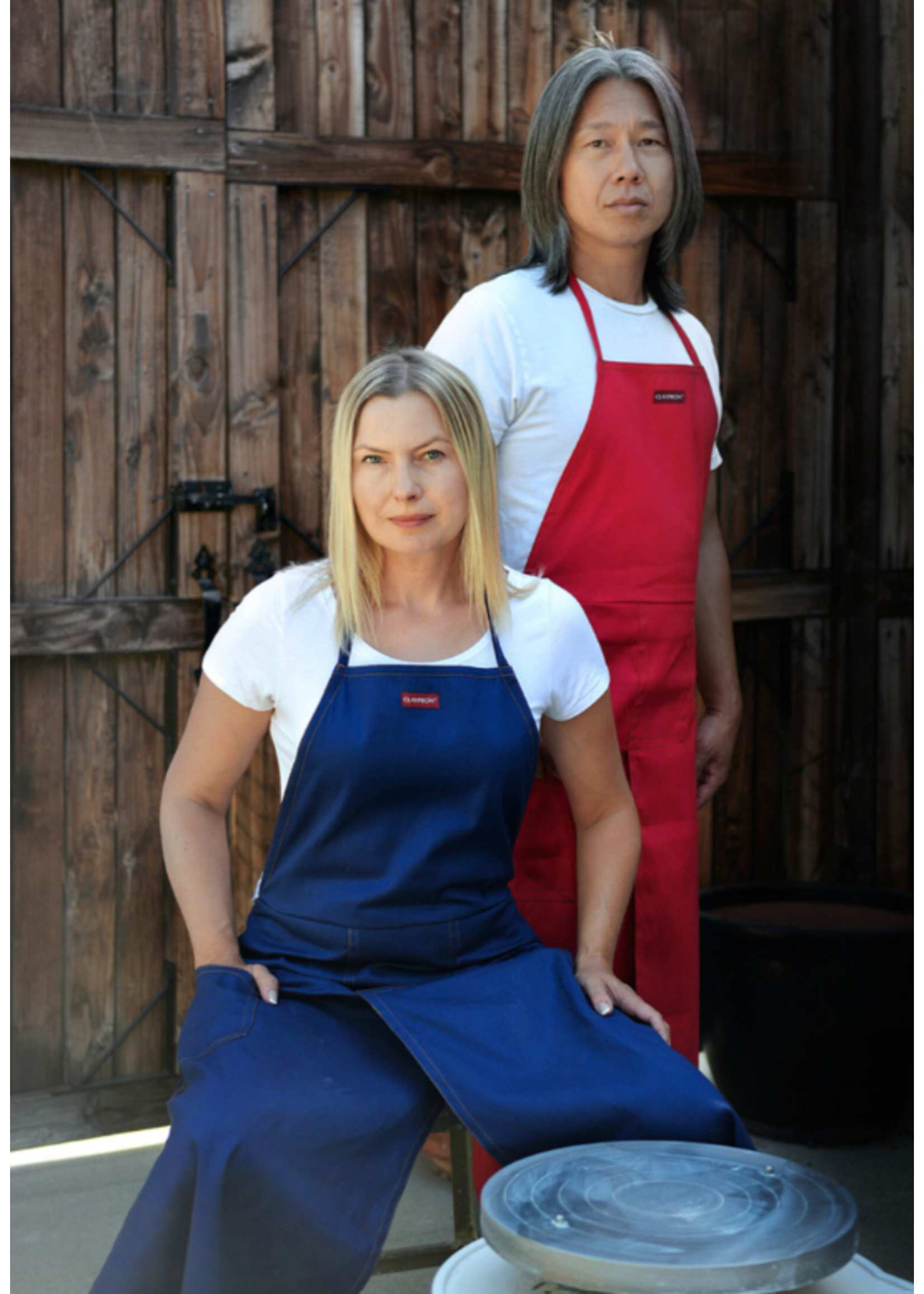 Echo Ceramics Claypron : SILVER GRAY Potters Apron by Echo Ceramics