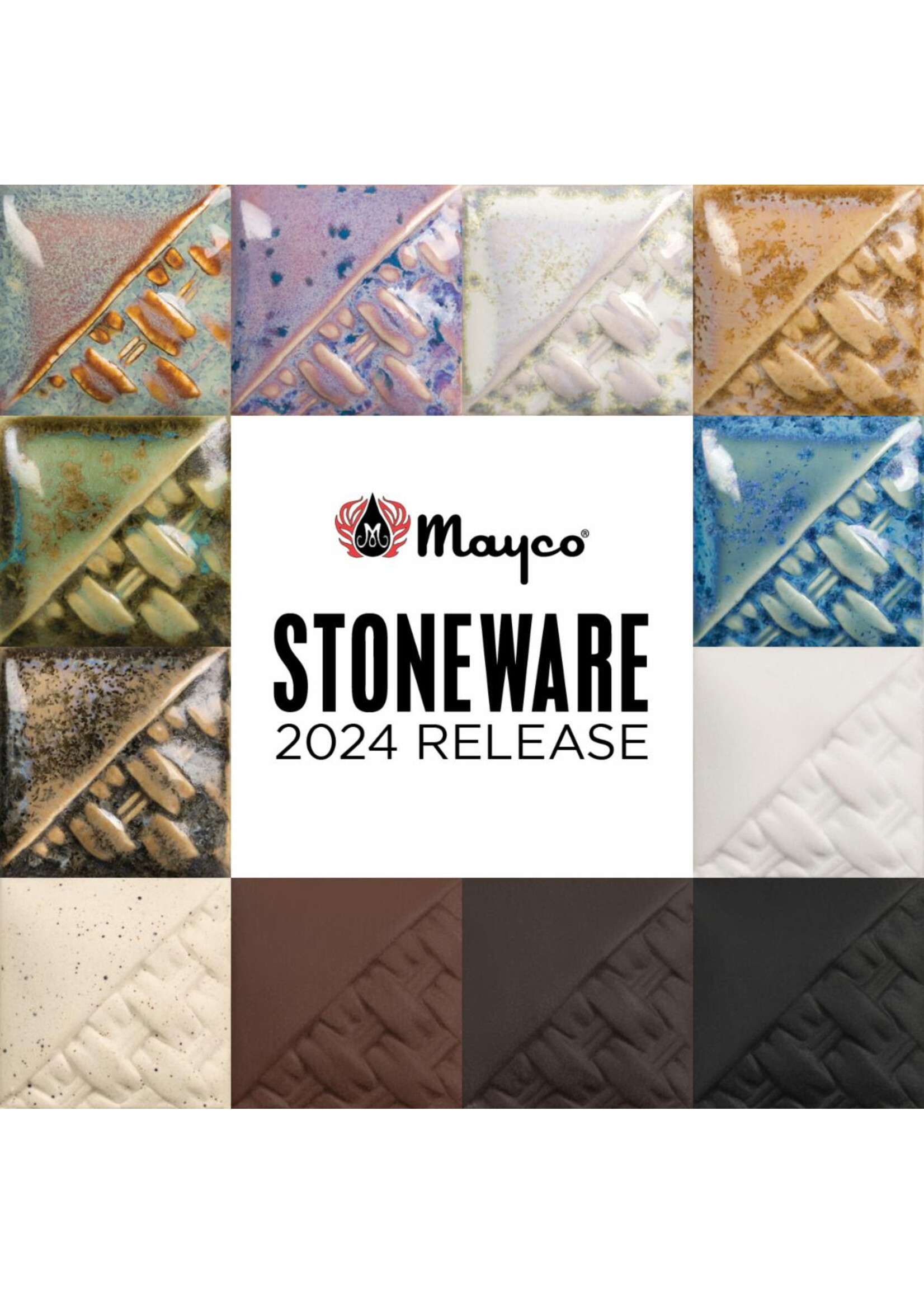 Mayco Coloramics 2024 Stoneware Sample Kit - 4oz