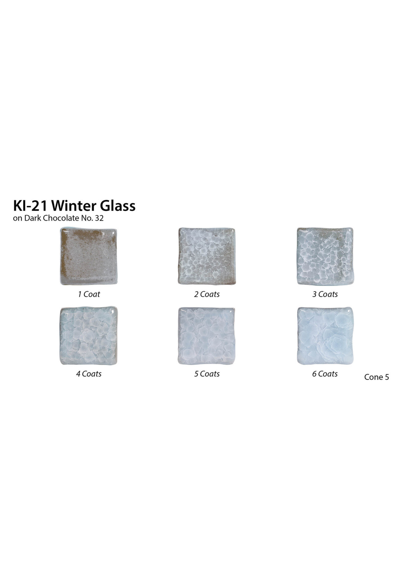 American Art and Clay Co. Kiln Ice KI-21 Winter Glass - Pint