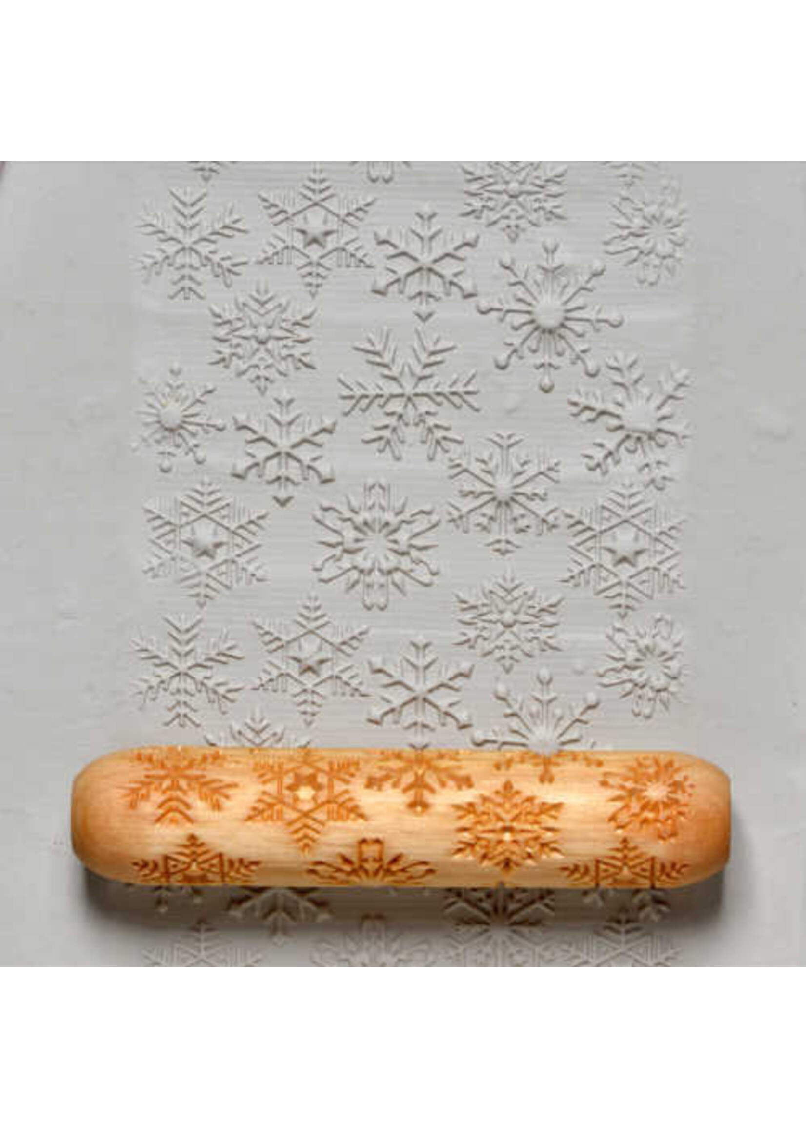 MKM Pottery Tools MKM Big Hand Roller – Snowflakes BHR-033