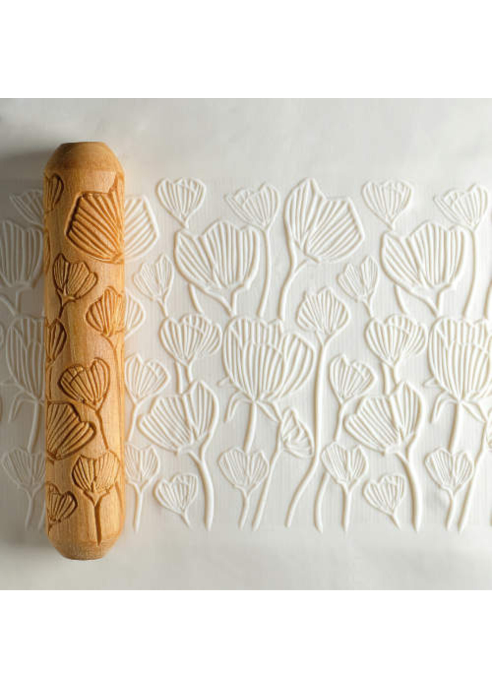 MKM Pottery Tools MKM Big Hand Roller – Poppy Fields BHR-157