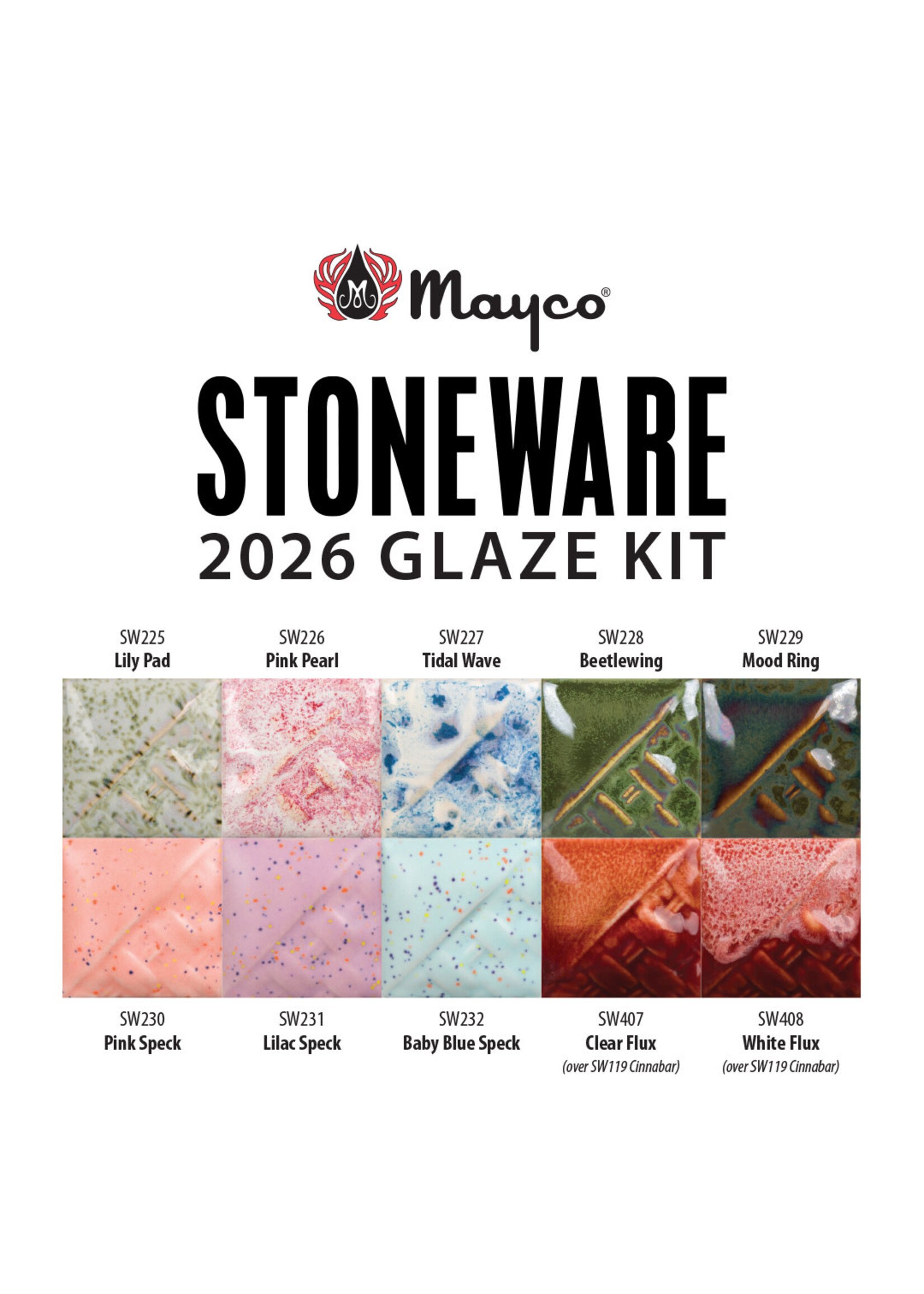 Mayco Coloramics 2026 Stoneware Sample Kit - 4oz