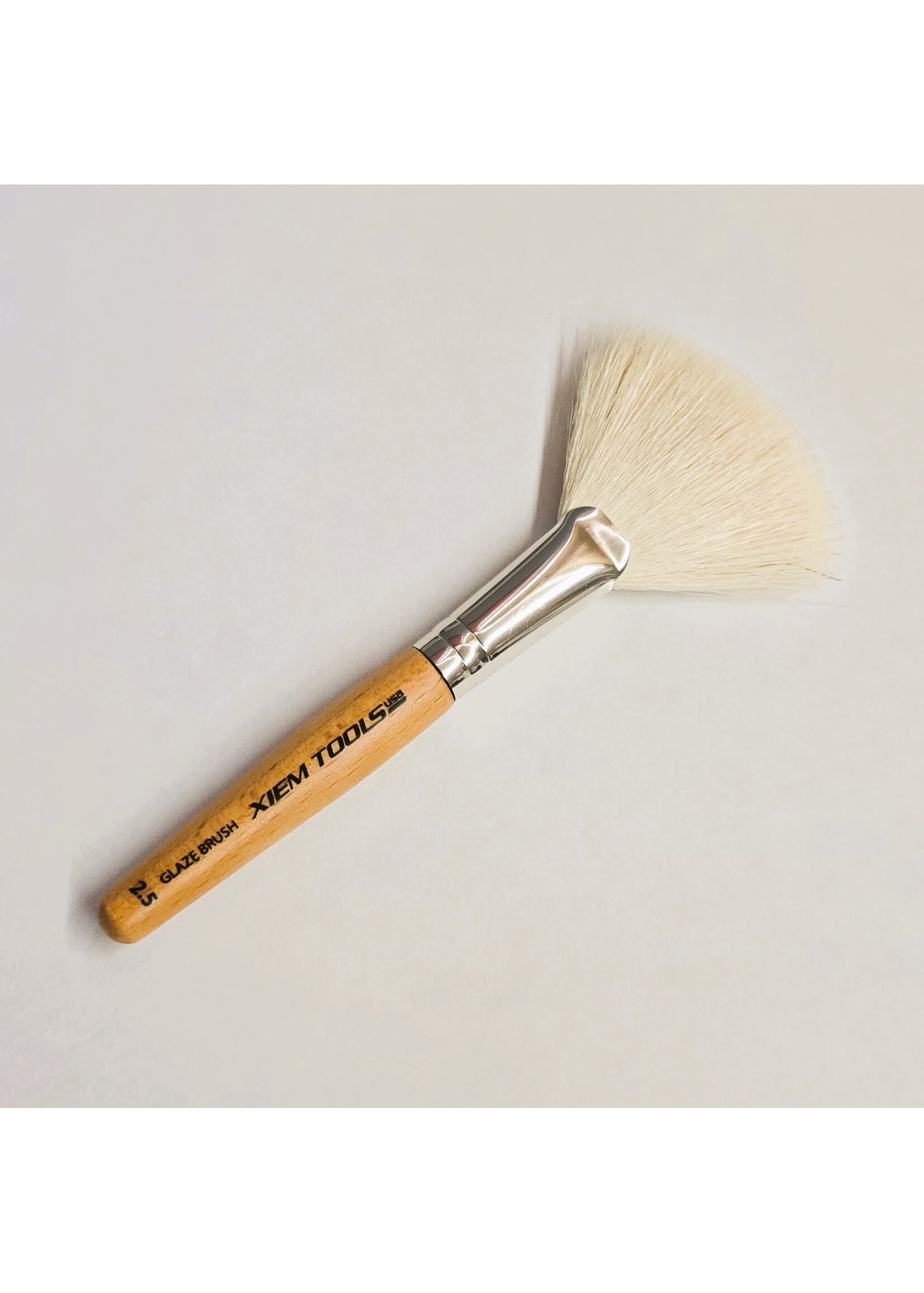 Xiem Tools FGB - Fan Glaze Brush High Quality Goat Hair 2.5"
