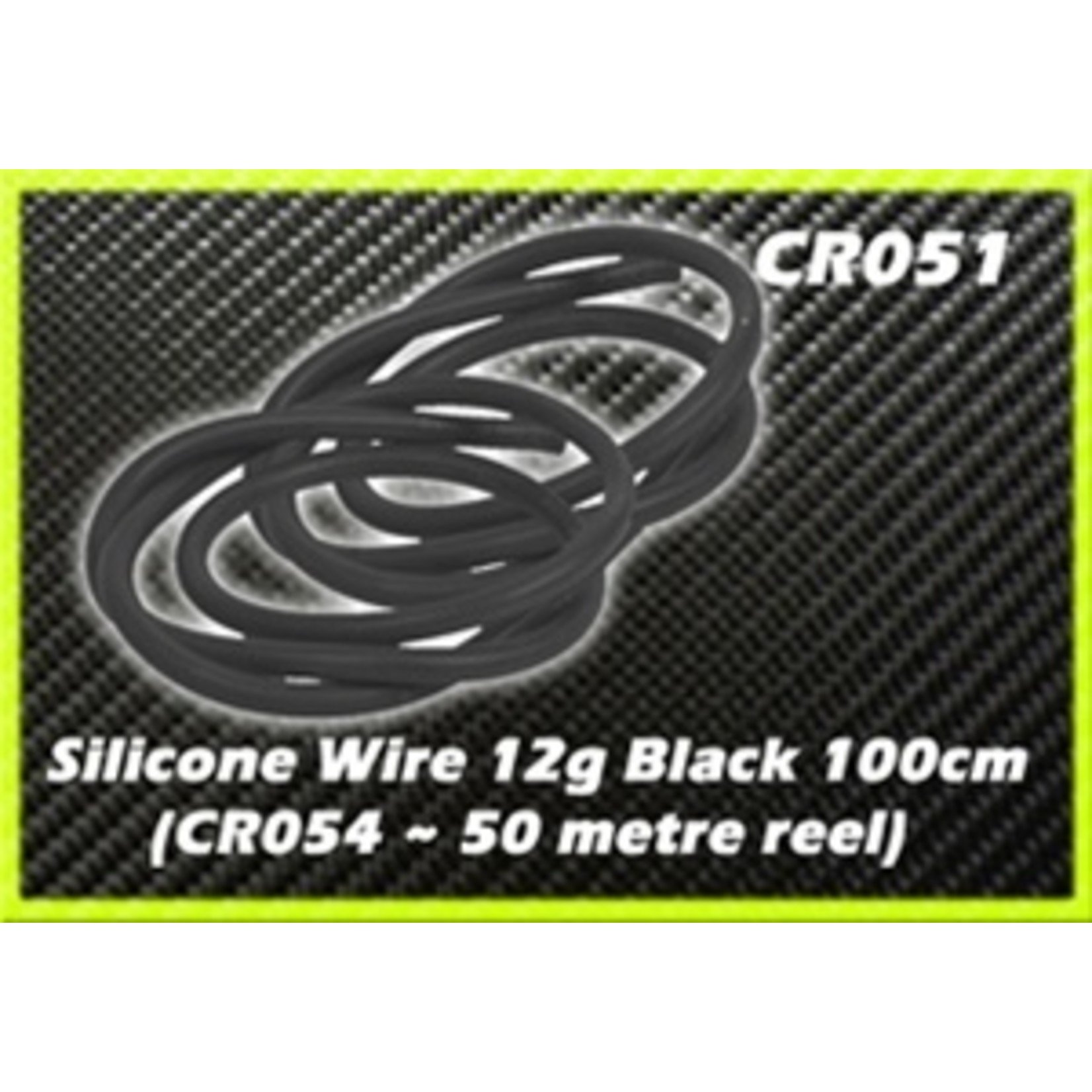 Core RC CR051 CORE RC Silicone Wire 12g  Black 1 Meter