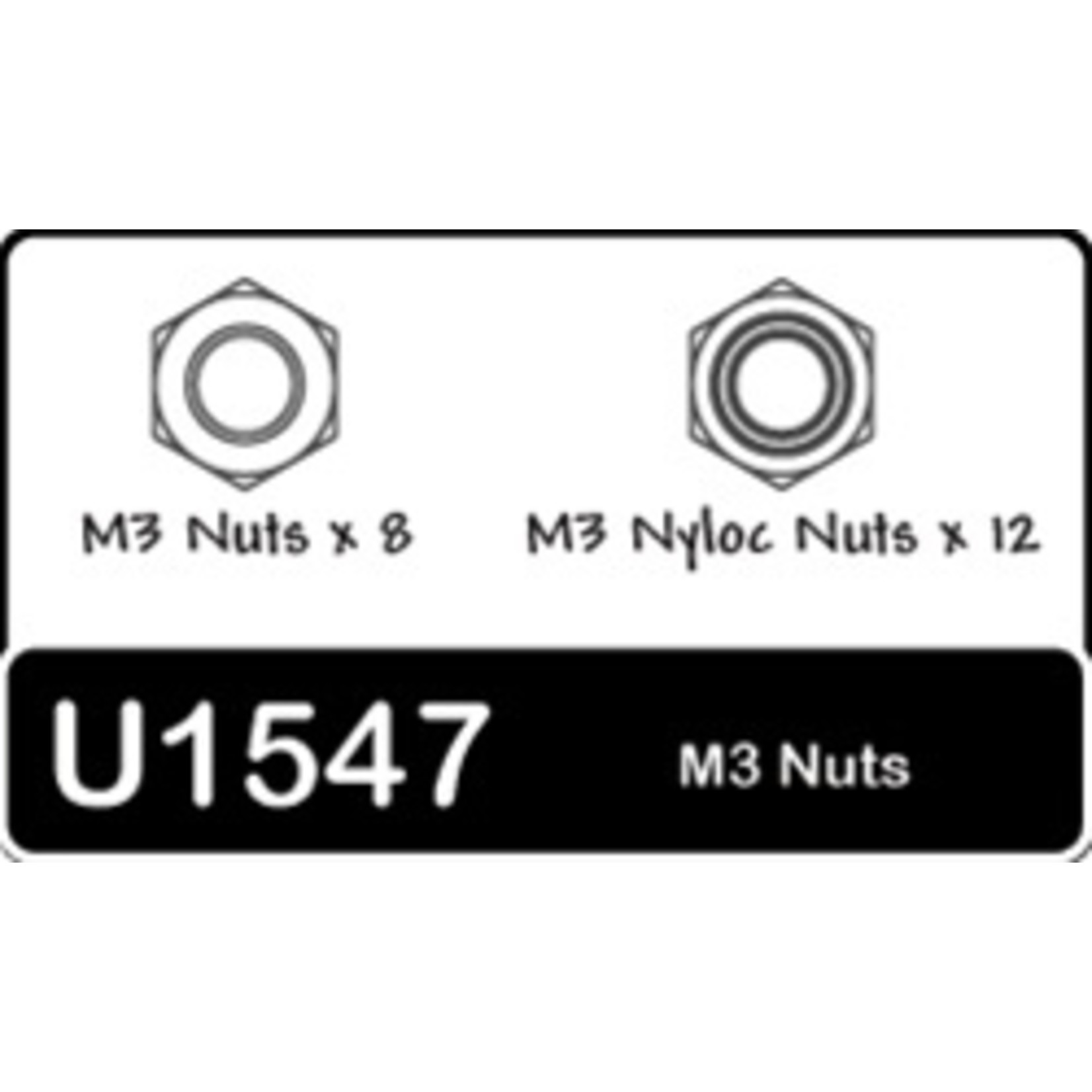 Schumacher Schumacher U1547 SPEED PACK - M3 Nuts