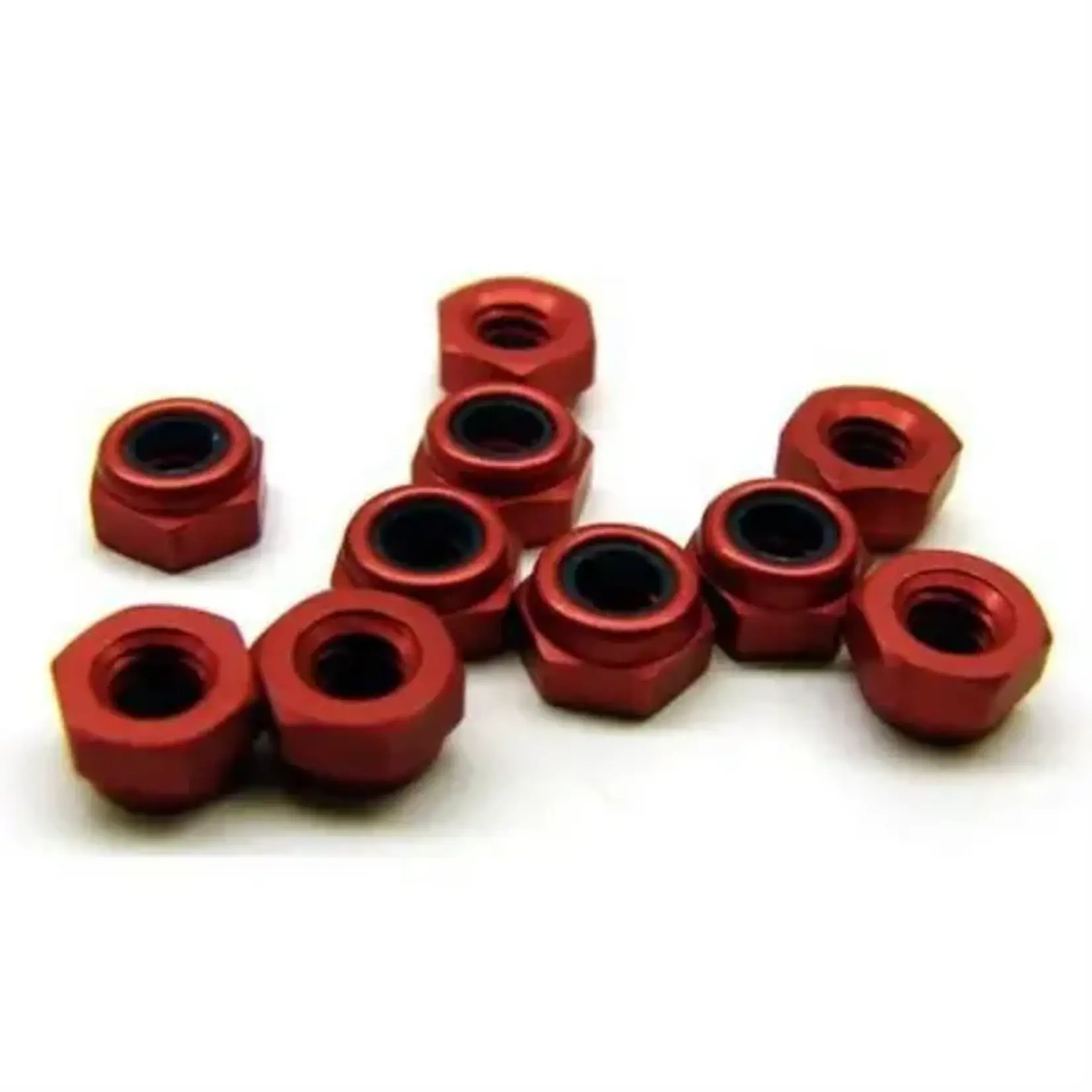 Calandra Racing Concepts CRC Red Anodized Aluminum Locknuts - 3/16 - 4-40