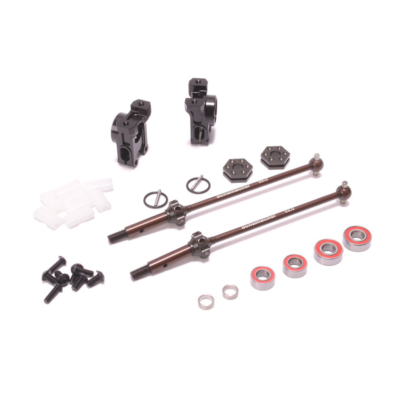 Schumacher Schumacher U8681 Option Alloy Rear Hub / CVD (-2mm) - L1R