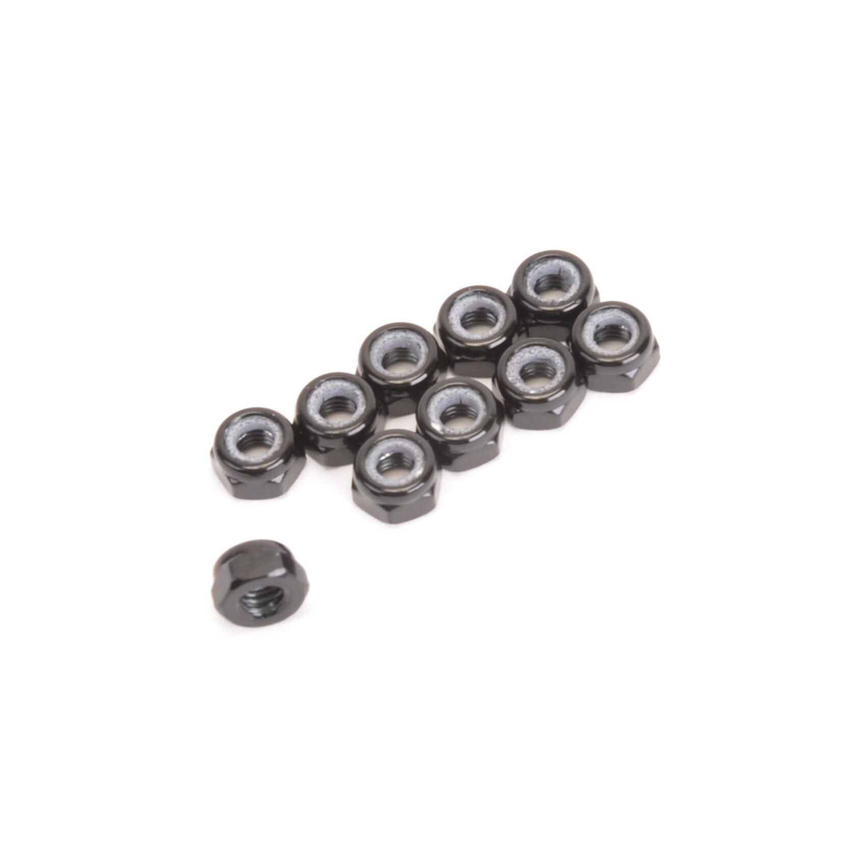 Schumacher Core RC CR517 M3 Alloy Nyloc Nuts-Low Profile-Black pk10