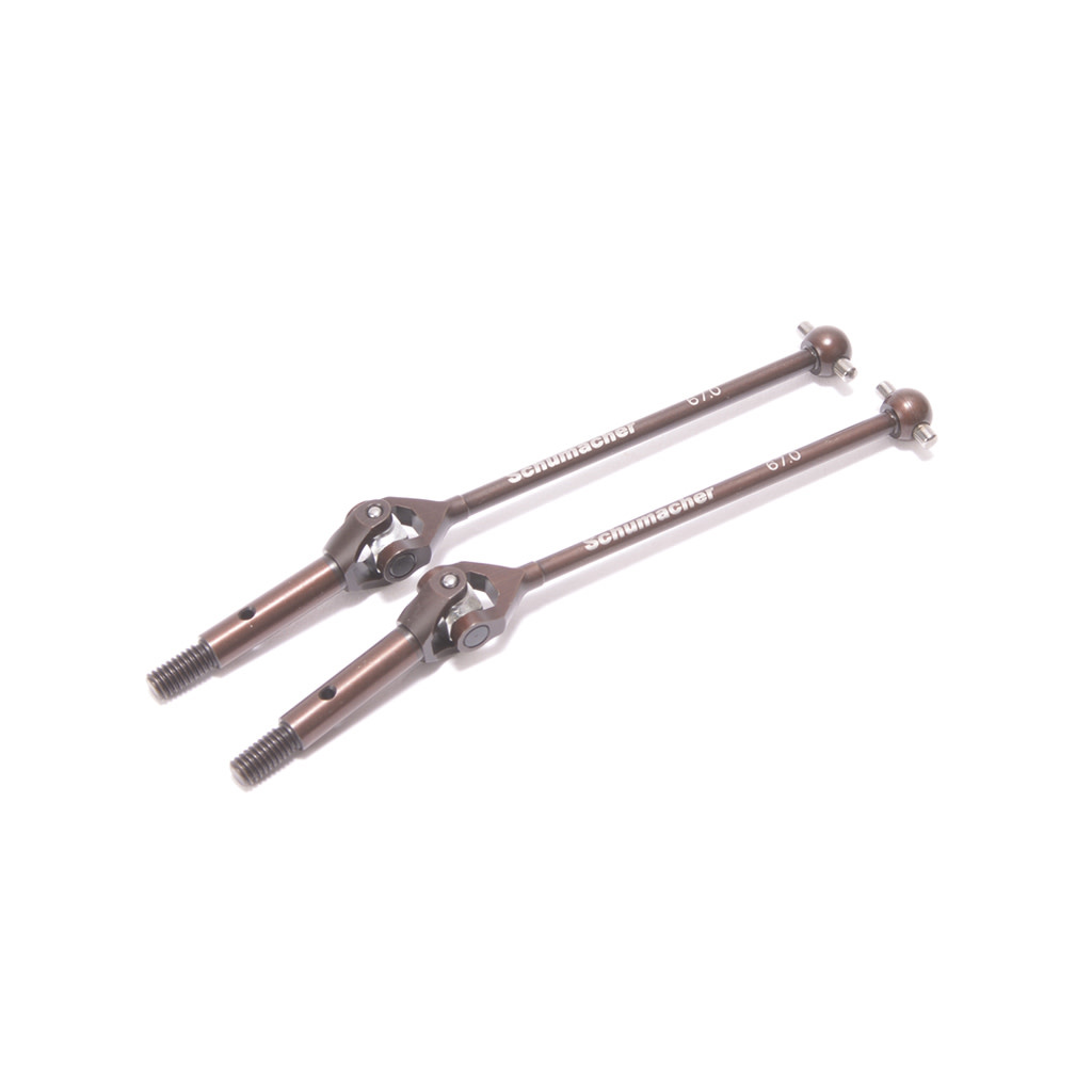Schumacher U8704 Rear UJ Driveshafts -2mm (pr) - L1R Schumacher U8704 Rear UJ Driveshafts -2mm (pr) - L1R
