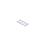 Schumacher Schumacher U9517 Alloy Grey Wishbone Spacer 0.5mm - Mi10 (pk8)