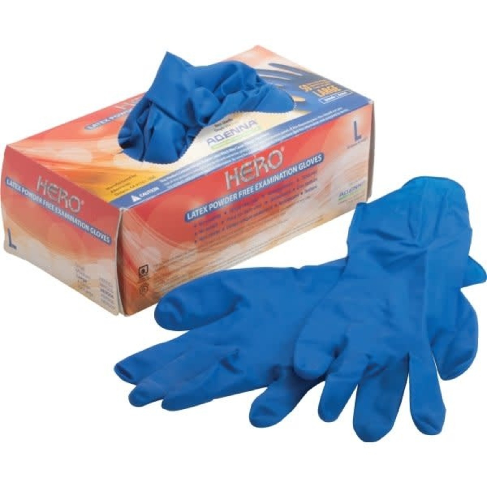 Adenna Hero Powder free 14Mil Latex Gloves - Powder Free