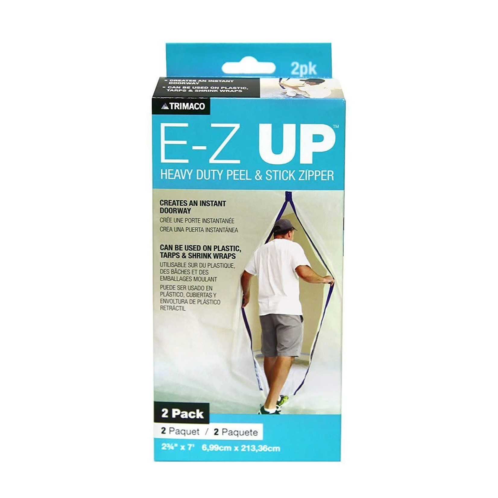 Trimaco E-Z Up Zipper 2pk