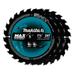 Makita Makita 7.25" 24T Carbide‑Tipped Max Efficiency Circular Saw Blade, Framing, 3/pk