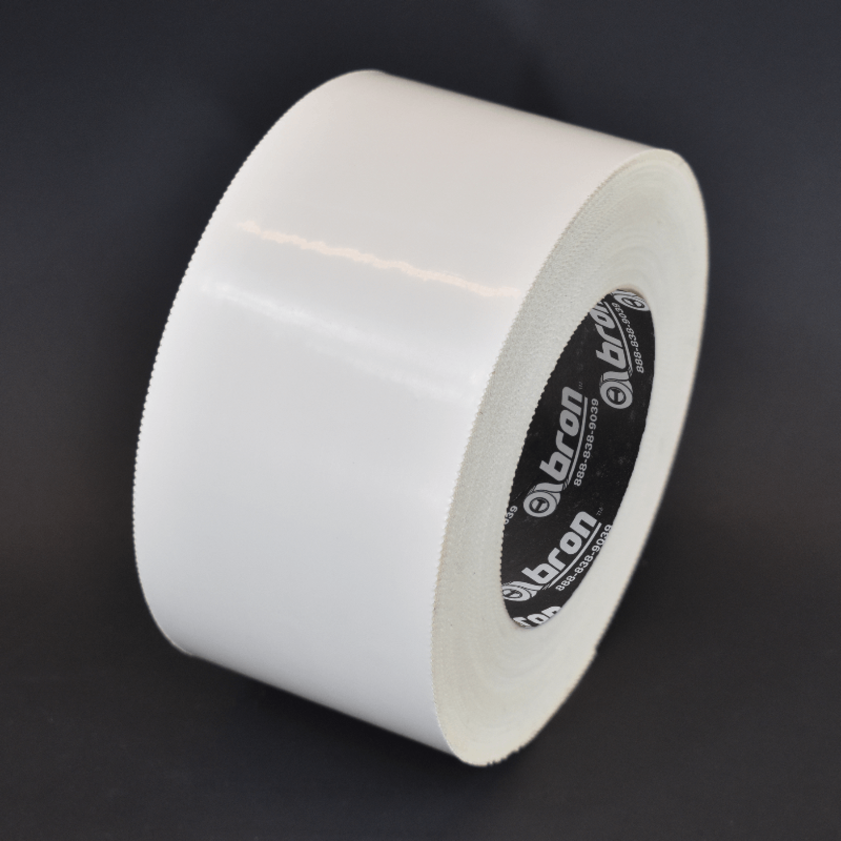 Bron Poly Tape White 3"x60Yds (72MM x 55M) Pinked