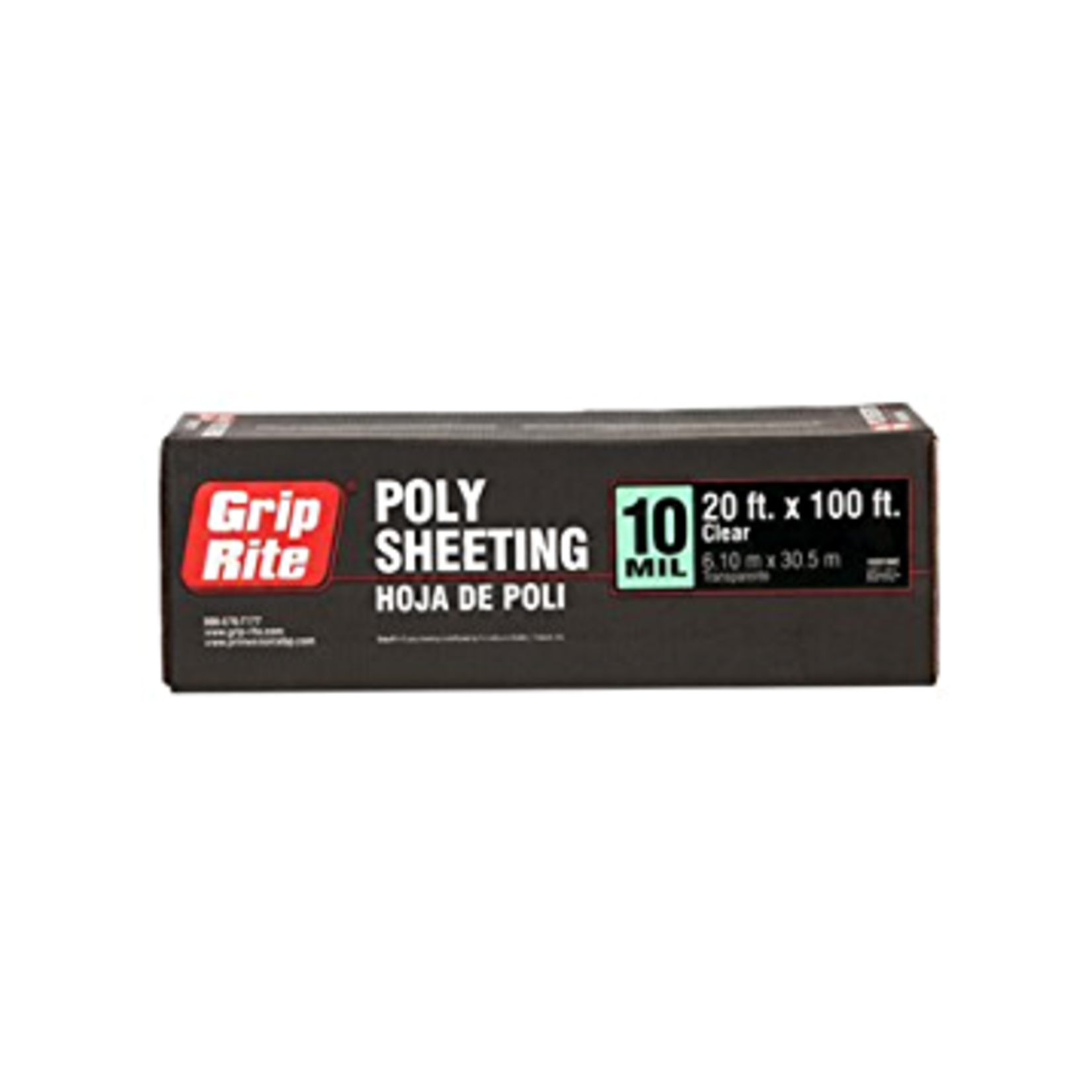Grip Rite Grip Rite Poly Sheeting - 10 MIL -  20' x 100' - Clear
