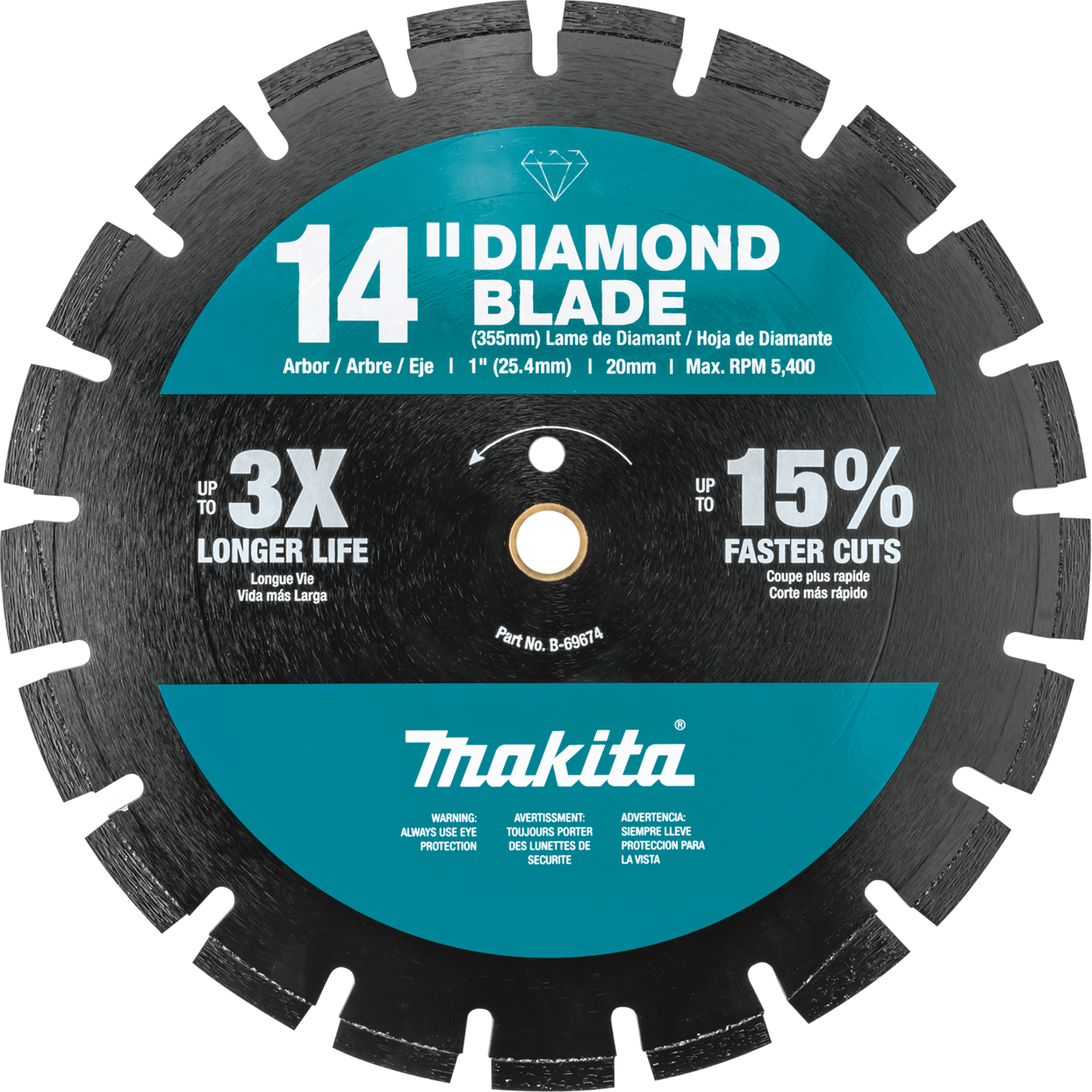 Makita Makita 14" Diamond Blade Segmented Dual Purpose