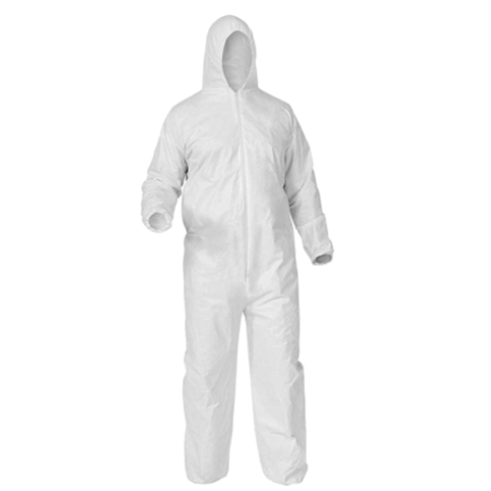 ProWorks ProWorks White Coverall w/Hood no Boot L