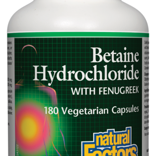 Betaine HCl with Fenugreek 90vcaps
