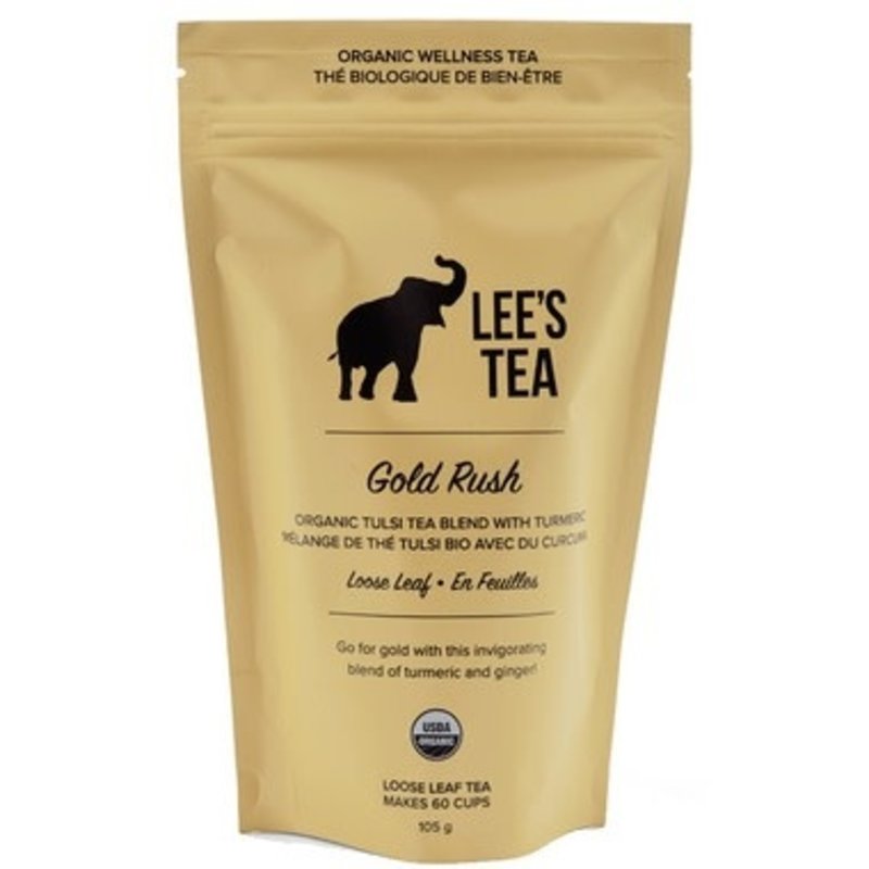 Lee's Tea Gold Rush - Organic Tulsi Tea with Turmeric 110g