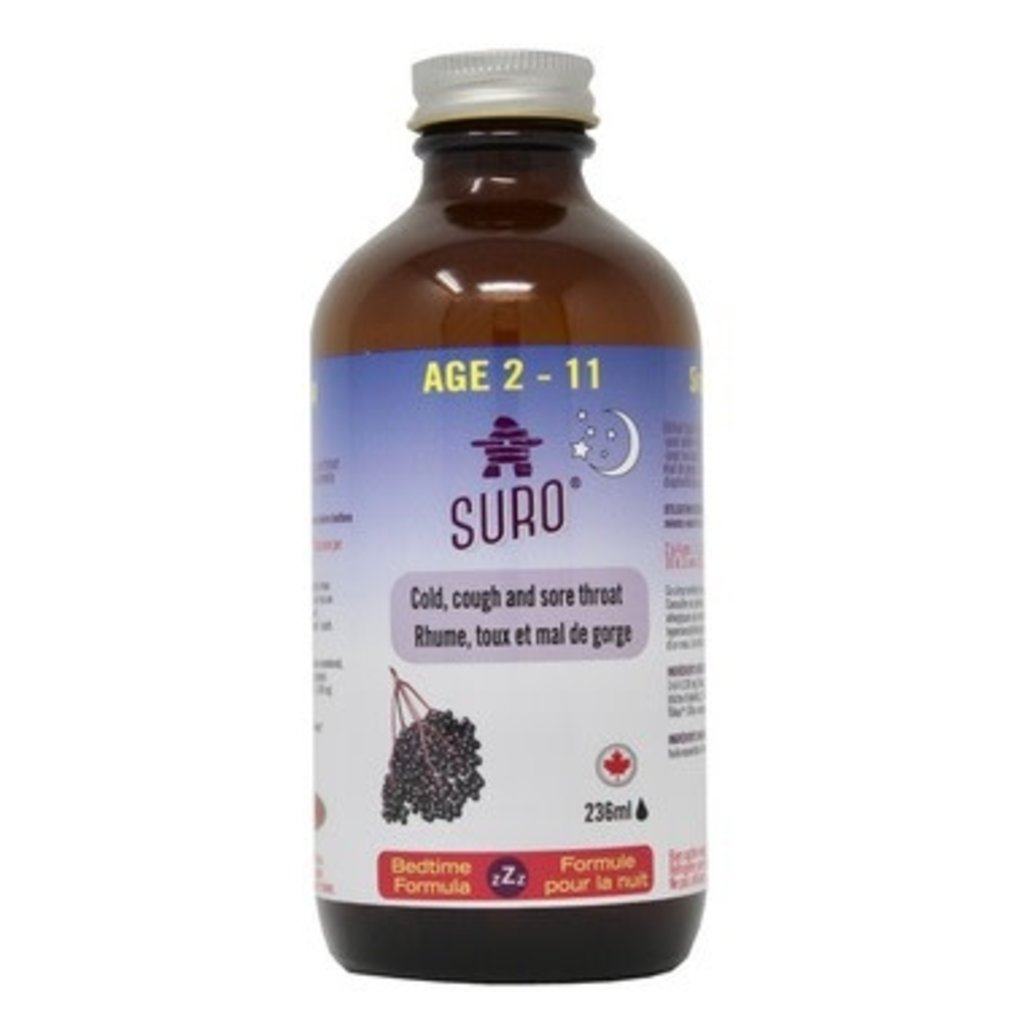 Suro Elderberry Syrup Nighttime for Kids Age 2-11