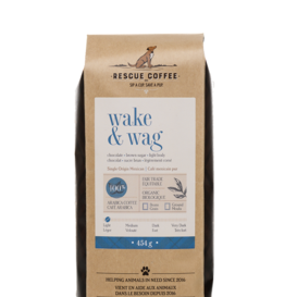 Rescue Coffee | wake & wag (ground)