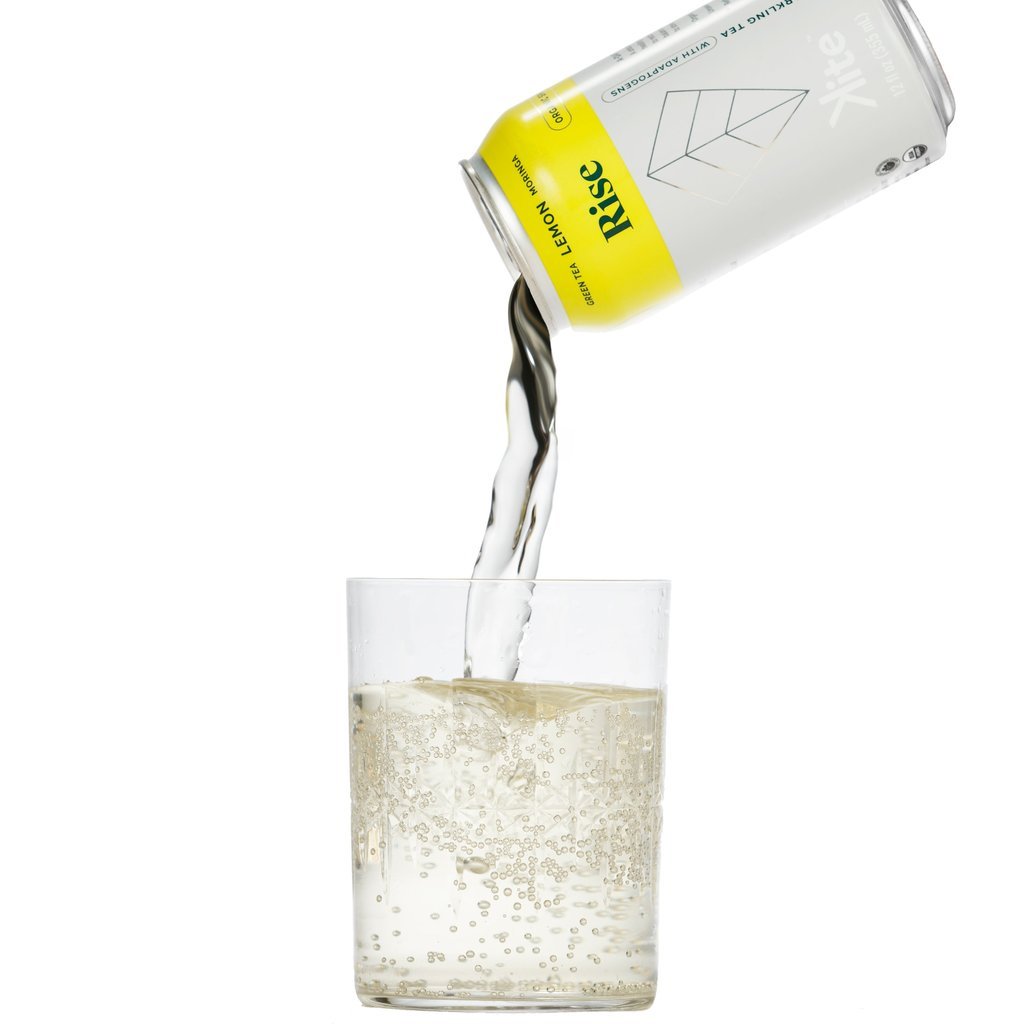 Kite Kite | Rise - Moringa & Lemon Sparkling Adaptogenic Tea 355mL