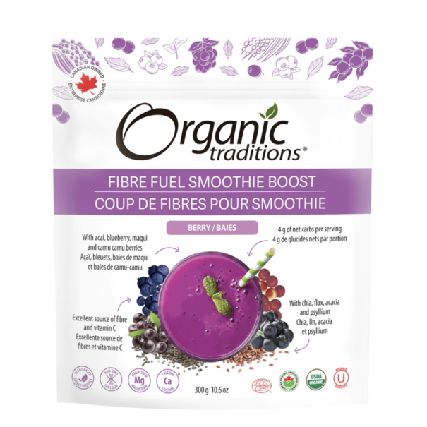 Organic Traditions Organic Traditions | Fibre Fuel Smoothie Boost - berry