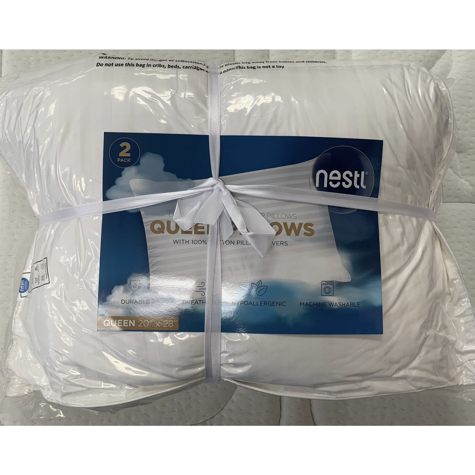 CLARA CLARK NESTL DOWN ALTERNATIVE  (2PACK) PILLOW