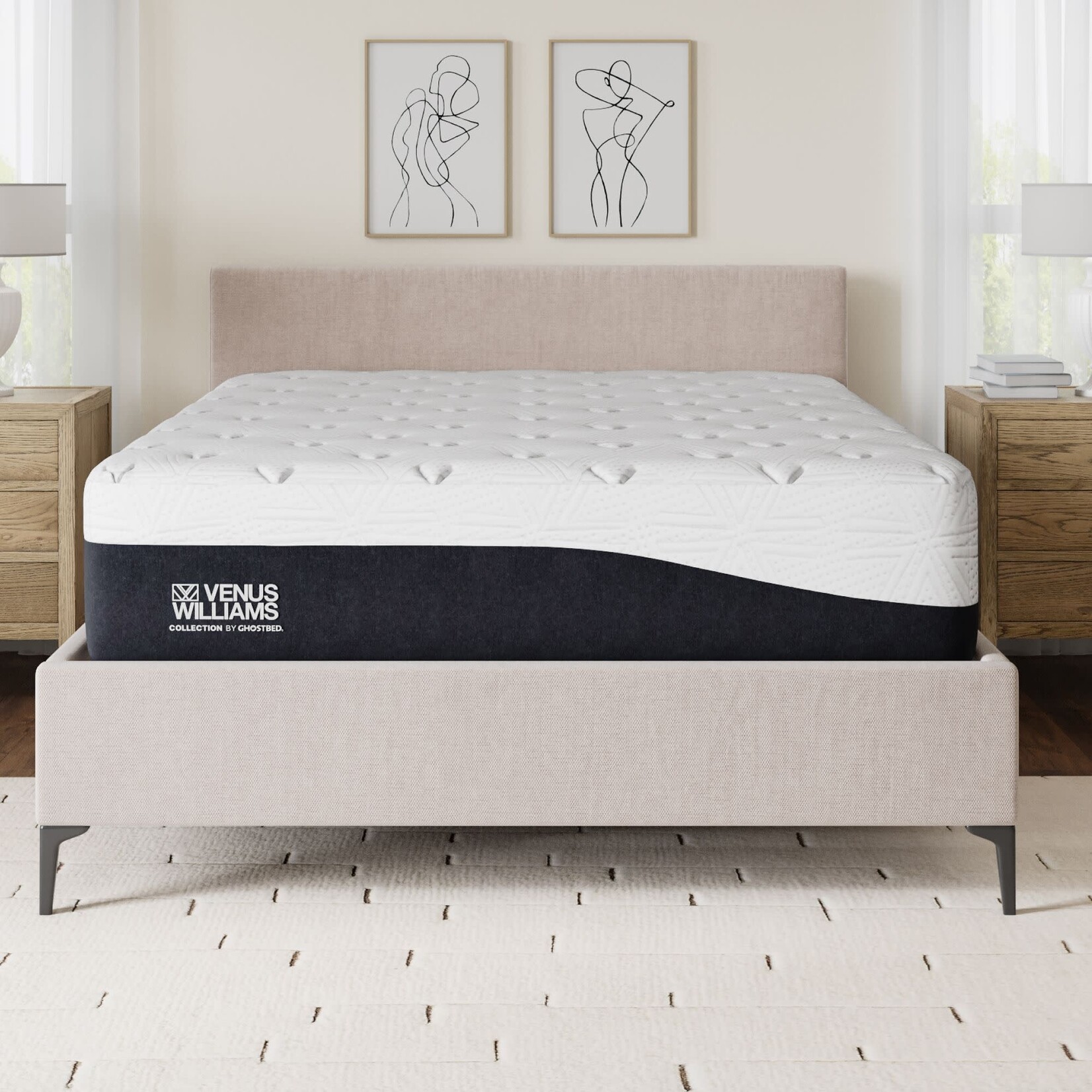 GHOSTBED VENUS WILLIAMS COLLECTION BY GHOSTBED - SERVE HYBRID 14"