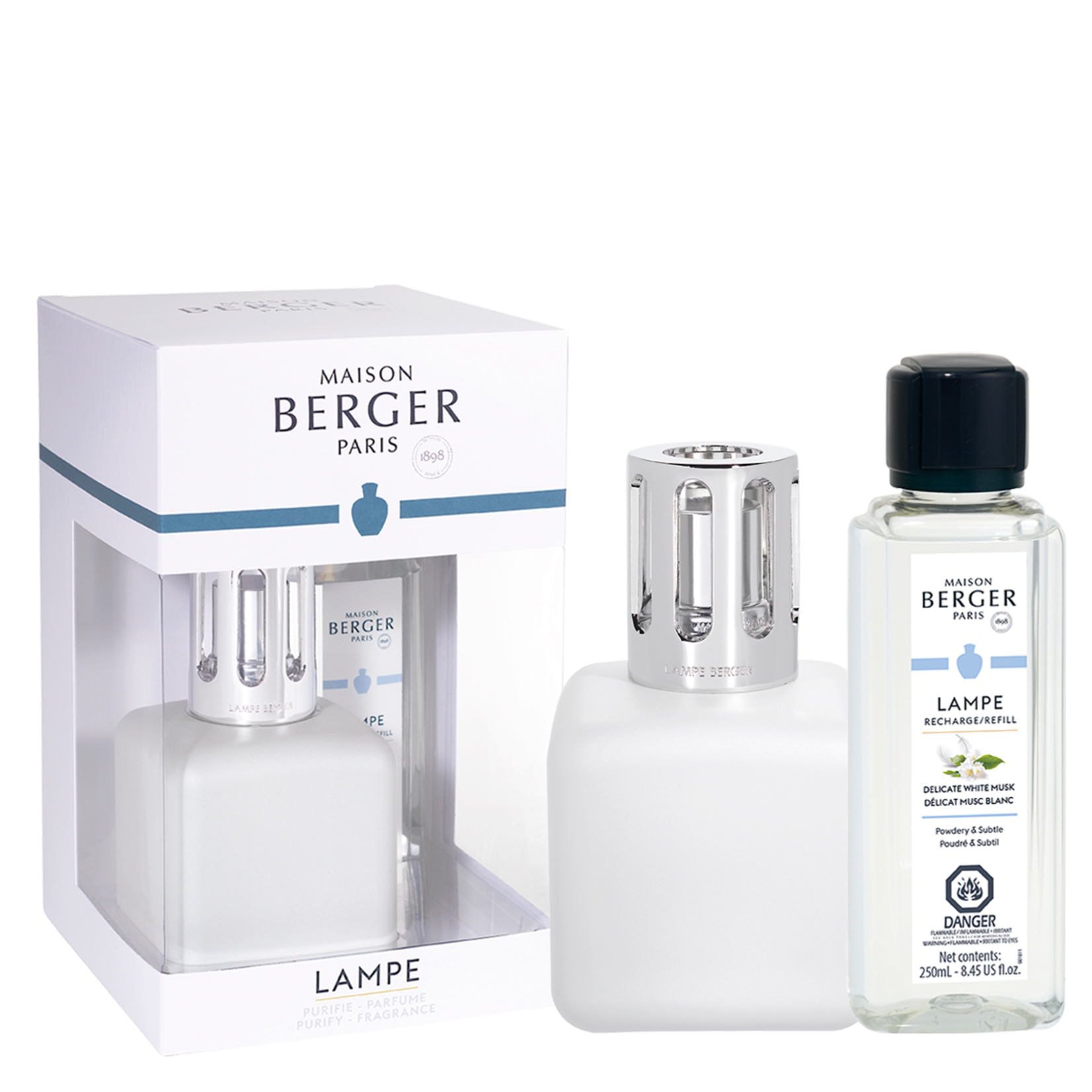 Maison Berger Paris Ice Cube White Gift Set with Delicate White Musk - 314564