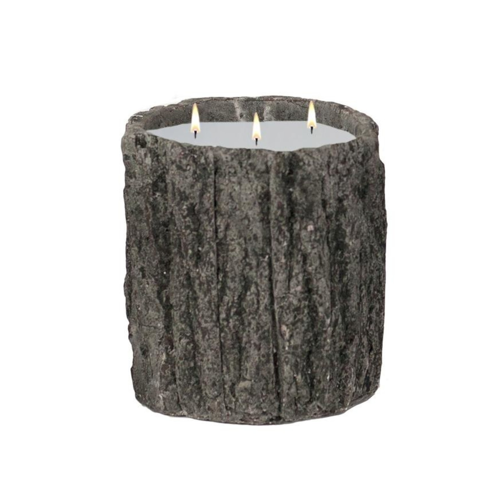 STONE CANDLES 40oz Round Wood Candle