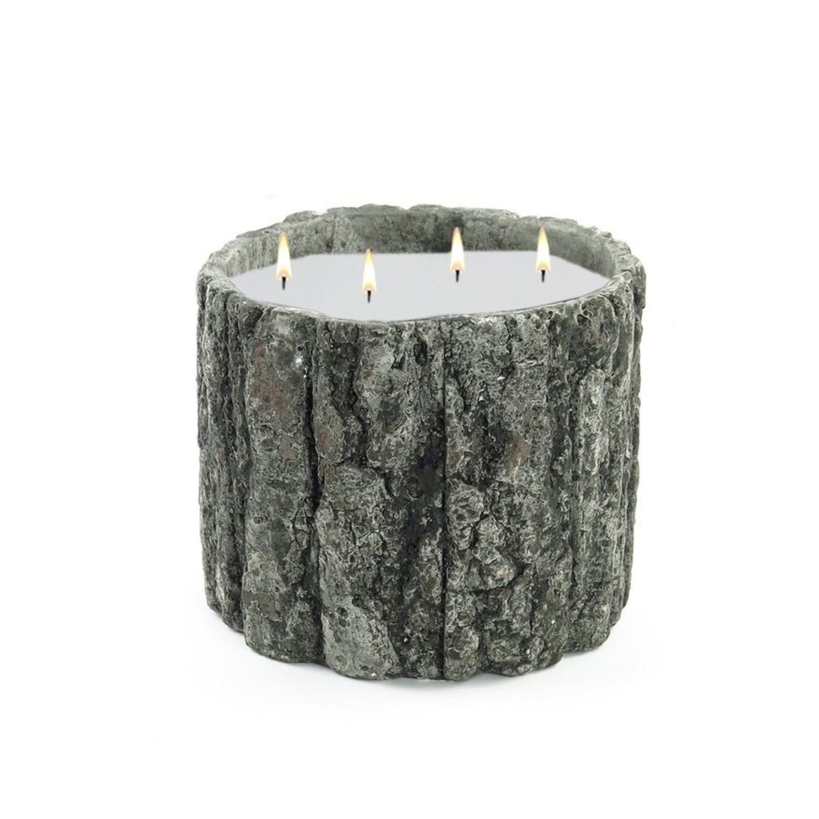 STONE CANDLES 28oz Round Wood Candle
