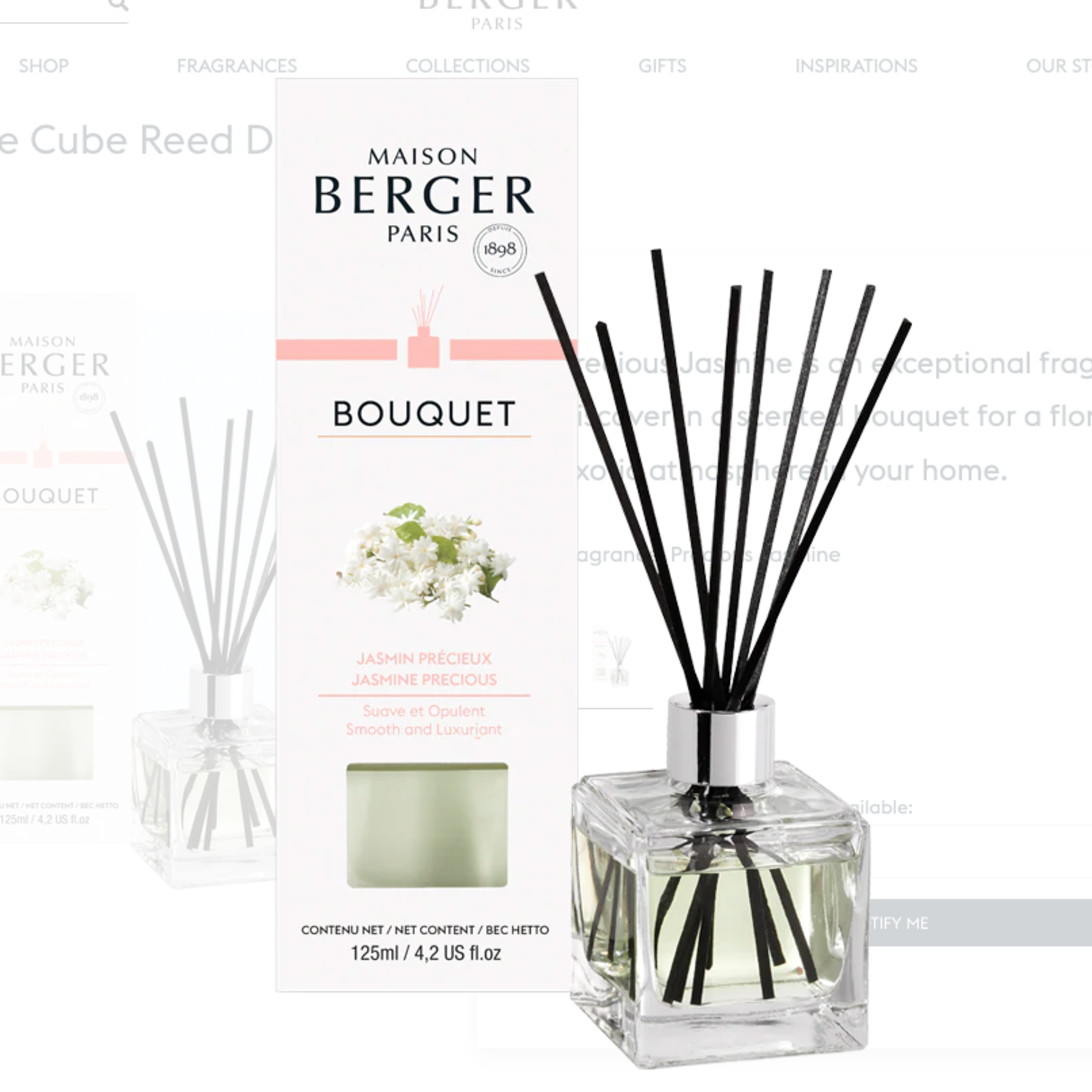 Maison Berger Amber Powder Cube Fragrance Diffuser 125 ml