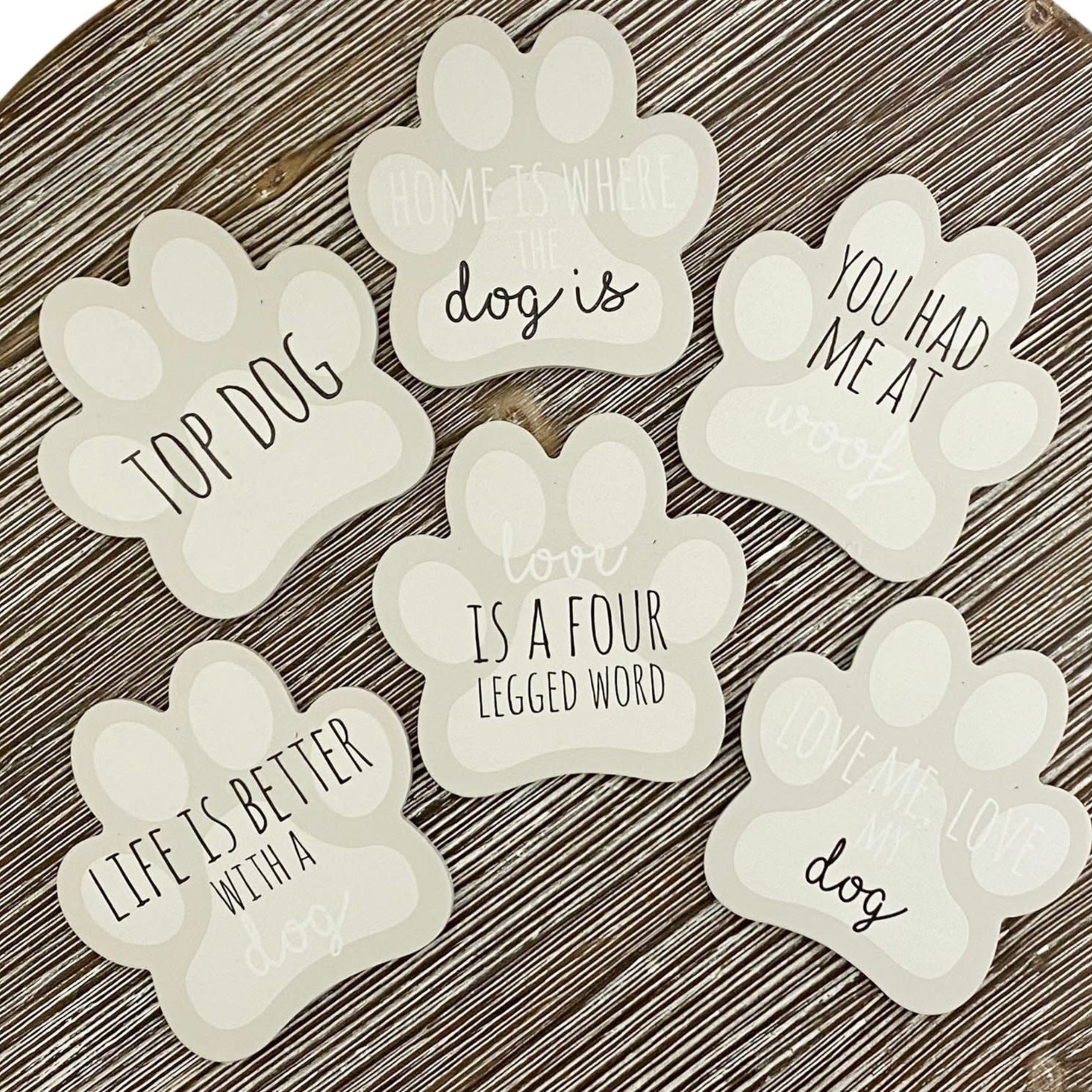 SiL Interiors Set of 6 Dog Paw Shaped