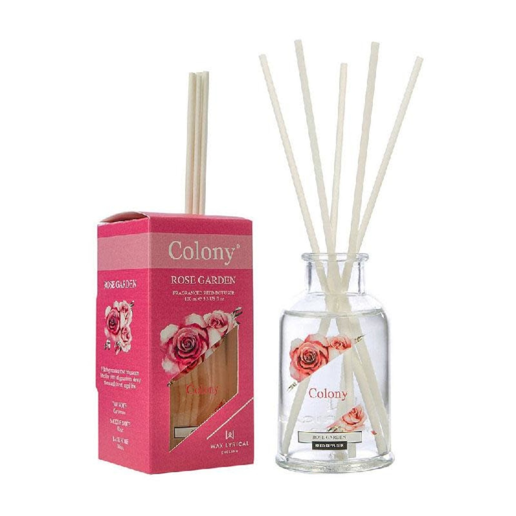 Wax Lyrical Colony #765184 Rose Garden Small Reed Diffuser 100ml