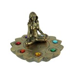 FANTASY GIFTS FANTASY CANDLES #2841 Bronze Colored Chakra Stone Incense