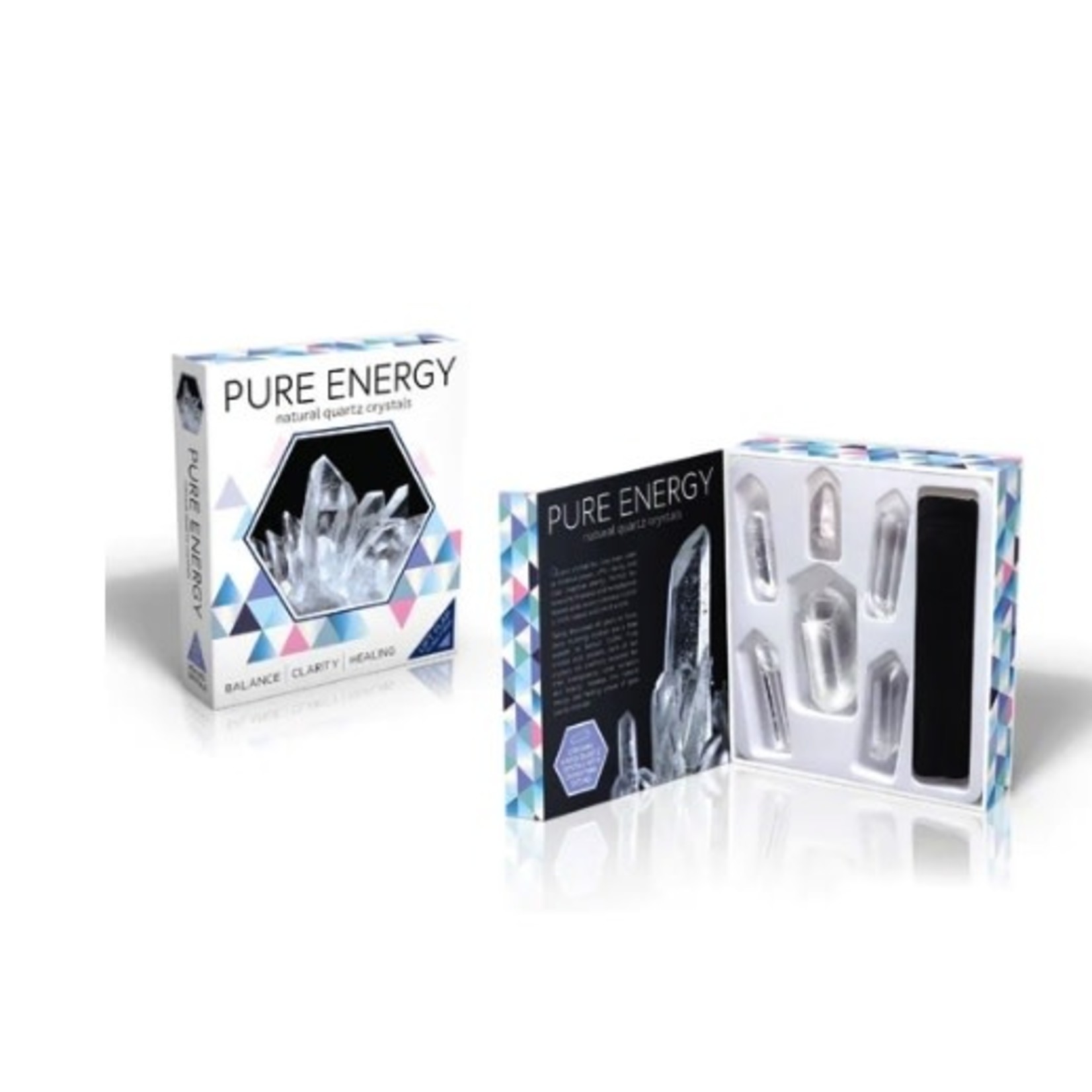 Pure Energy Natural Quartz Crystals Set