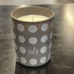 Bougie La Francaise BLF Feu Du Bois Grey w/ Silver Dots Candle