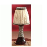 House of Zog Inc. HOZ SM. White Ruffles Candle Lamp