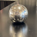 POiNT A LA LiGNE Point A La  Ligne Big Silver Ball Candle