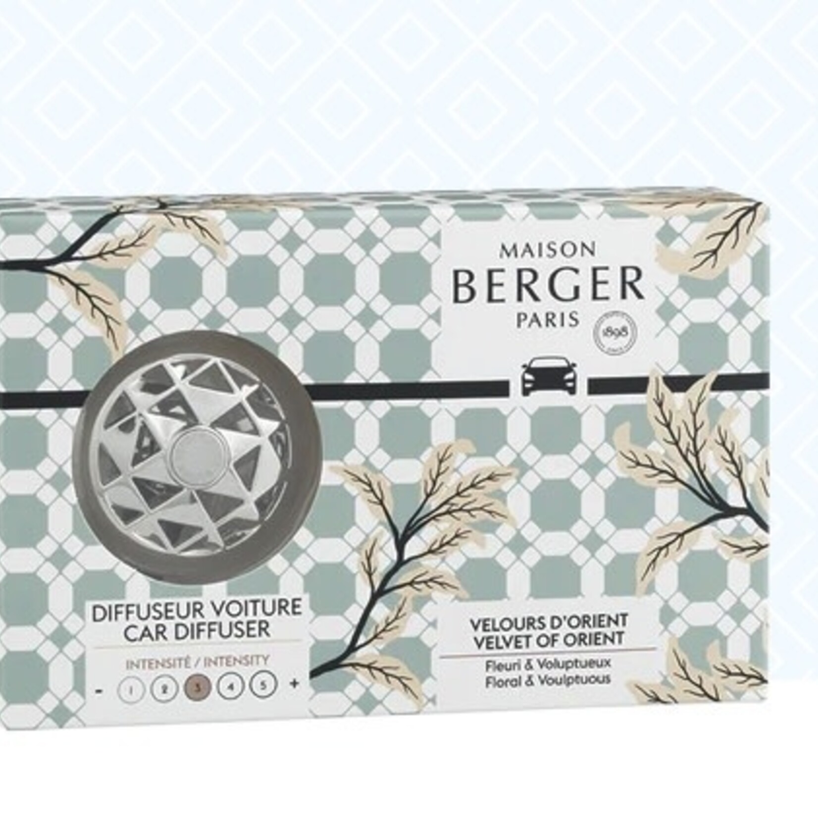 Maison Berger Paris Maison Berger Adagio Car Diffuser Kit Velvet of Orient