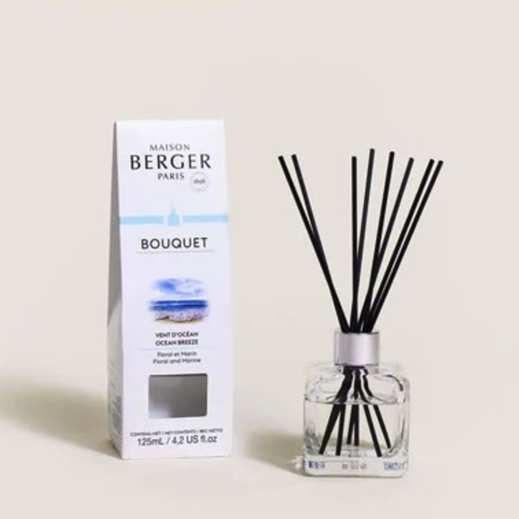 Maison Berger Paris Pre-filled Cube Reed Diffuser with Ocean Breeze