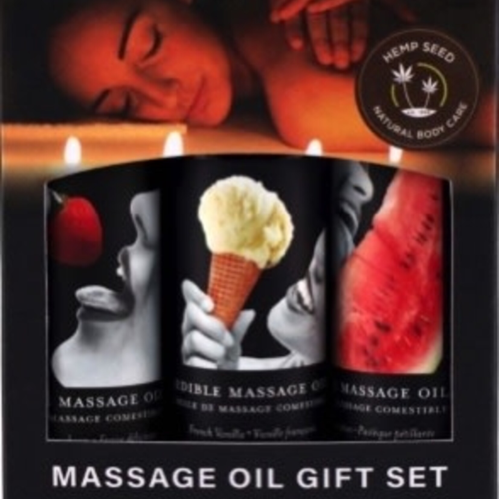 EARTHLY BODY Earthly Body Edible Massage Oil Gift Set (Original Set) 2oz