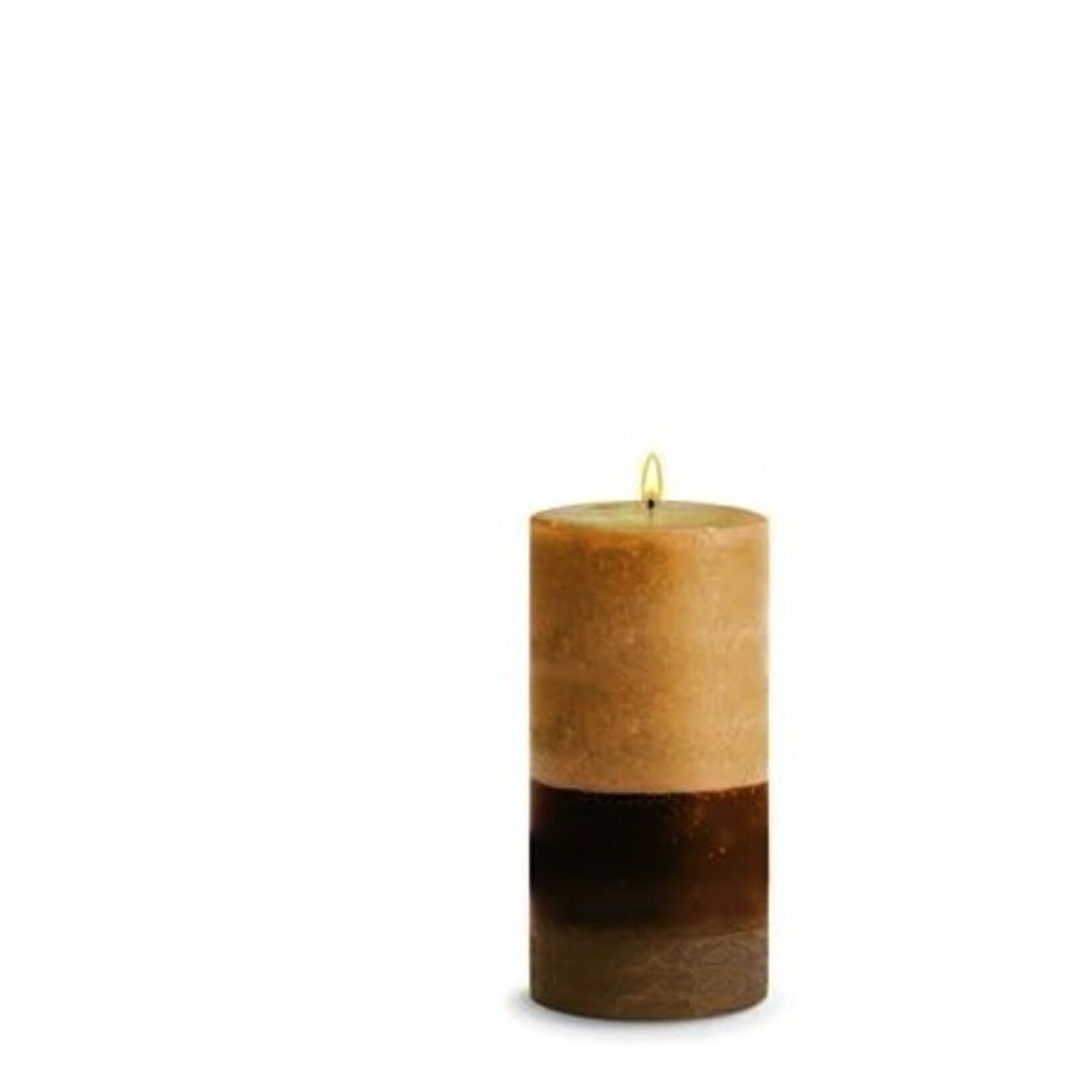 STONE CANDLES STONE PILLER CANDLES 3X6 HONEYSUCKLE SQ