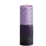 STONE CANDLES STONE PILLAR CANDLE 4x12 LAVENDER