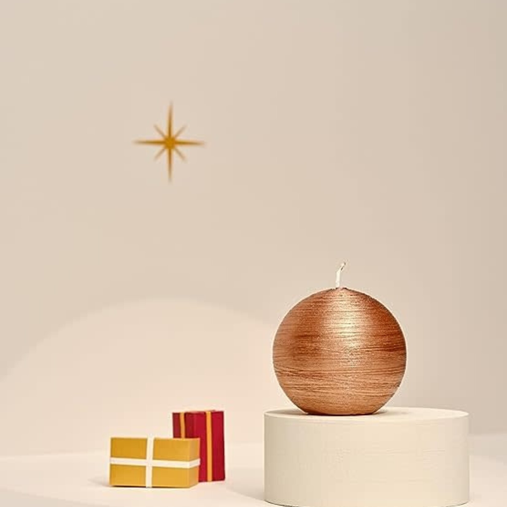 Bougie La Francaise Silk Round Striped Candle