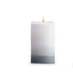 STONE CANDLES STONE PILLAR CANDLE 4.5X9SQ