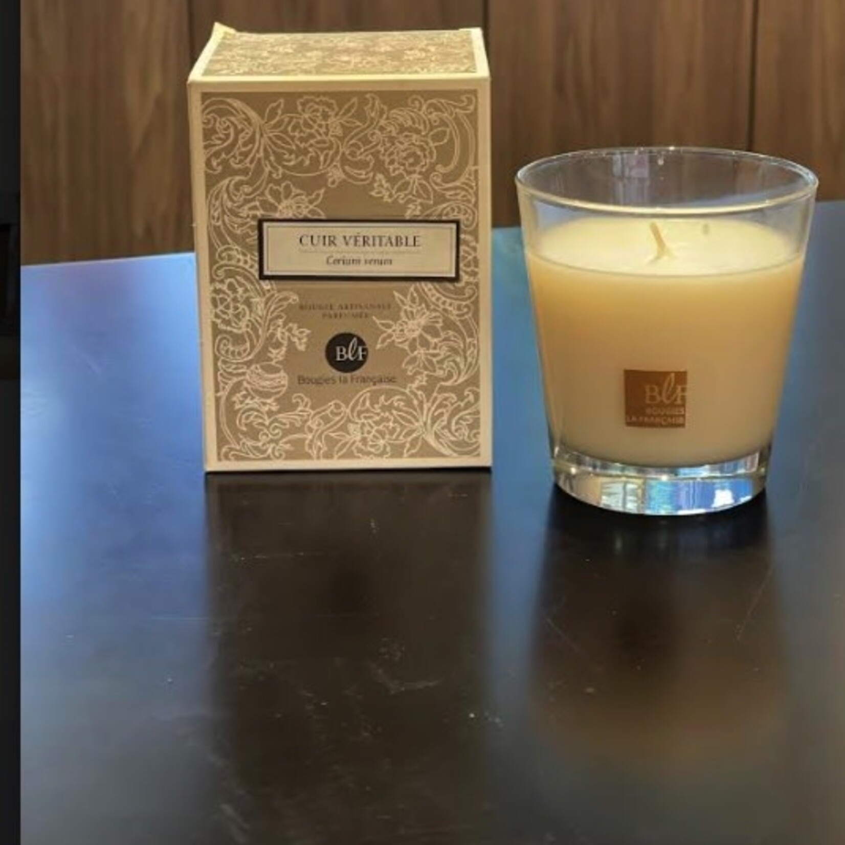 Bougie La Francaise BLF SCENTED CANDLE Cuir Veritable