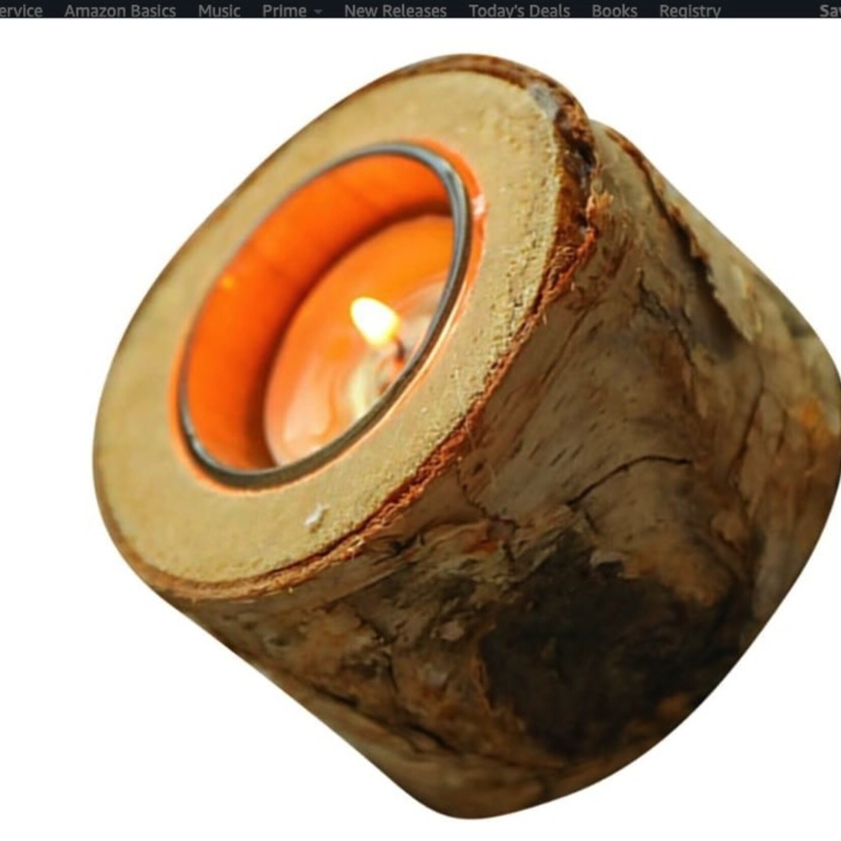 Bougie La Francaise Feu De Bois Trunk Candlestick small