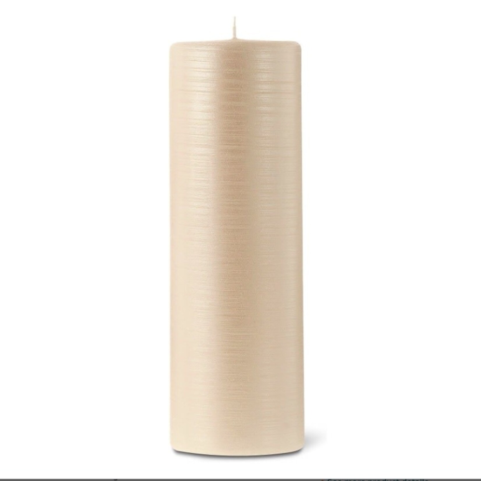 Bougie La Francaise Bougies La Francaise Cylindrical Ribbed Candle White